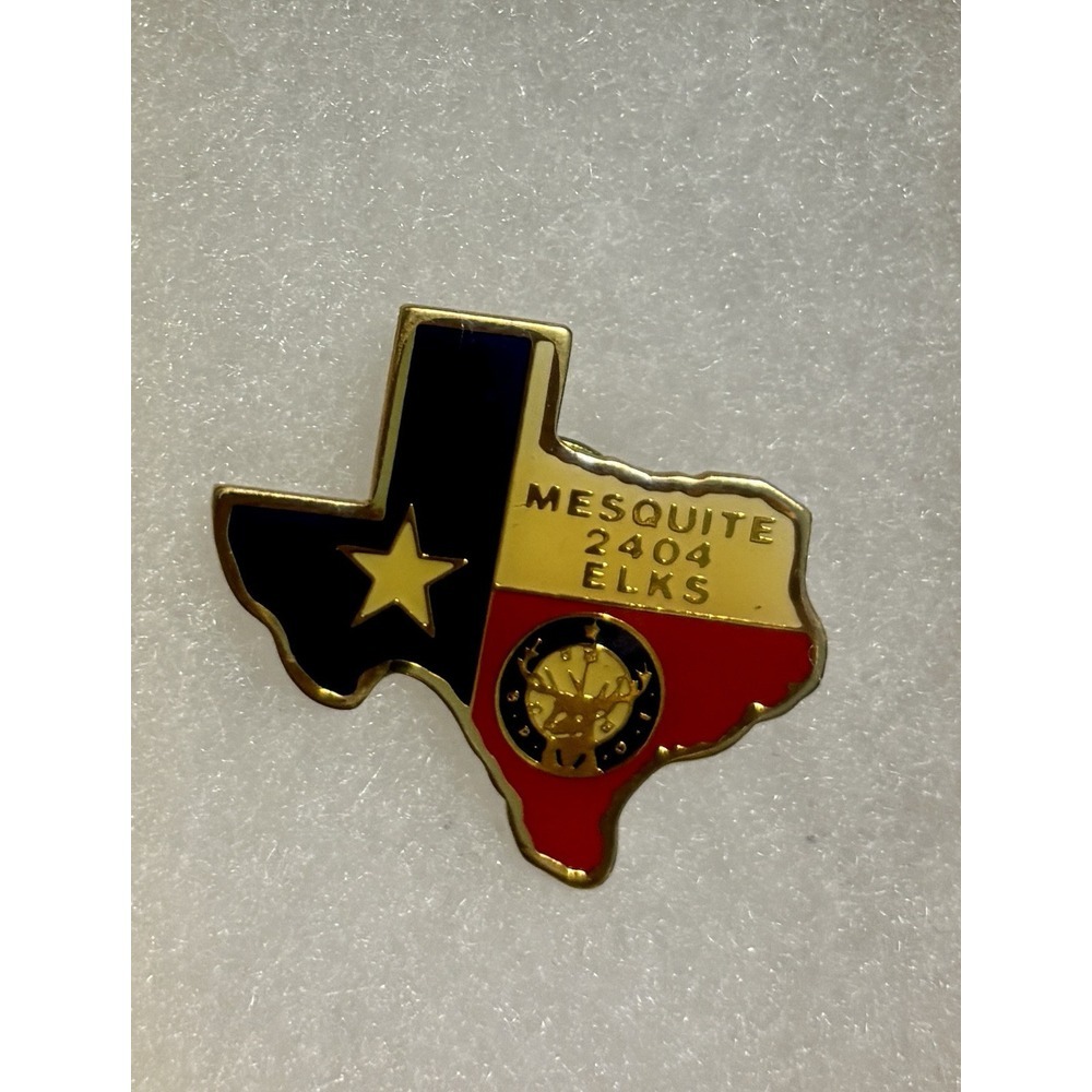Vintage BPOE Mesquite Texas Elks Lodge Lapel Pin 2404